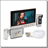 Комплект: цветной видеодомофон EP-V90RM и электромеханический замок Anxing Lock-AX042